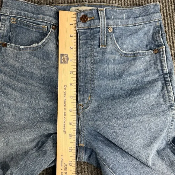 MADEWELL Jeans Women's 27 X 28 Denim Light Wash High-Rise Retro Flare - Picture 9 of 11
